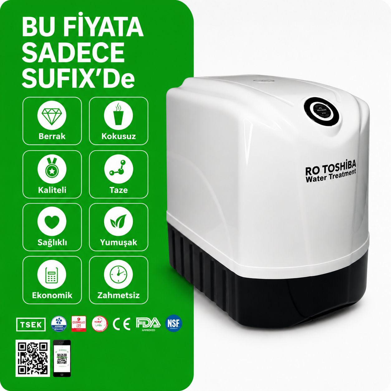 TOSHIBA SU ARITMA CİHAZI